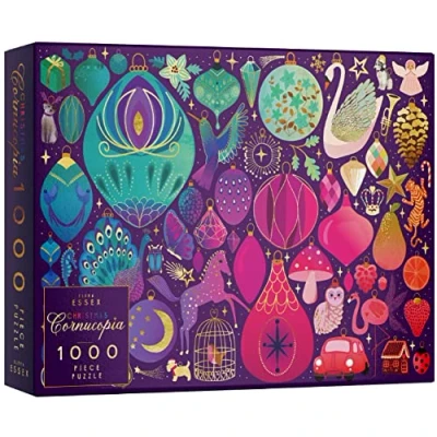 Afbeelding van Elena Essex 1000 stukjes kerstpuzzels voor volwassenen Kerst Cornuabance puzzels Puzzel vrouwen Afmetingen kerstpuzzel: 70 x 50 cm