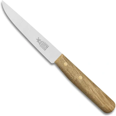 Afbeelding van Robert Herder Steakmes Buckels RVS Fijne Kartel Lemmet 11 cm Heft Eikenhout