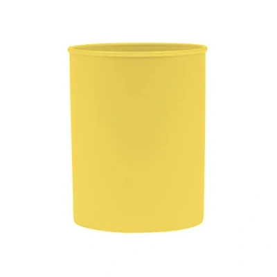 Afbeelding van DONAU 3132101PL 11 Pennenhouder van kunststof, 1 stuk, pastelgeel, voor kantoor, school, thuis en kinderen, PP product, bureau organizer opbergdoos