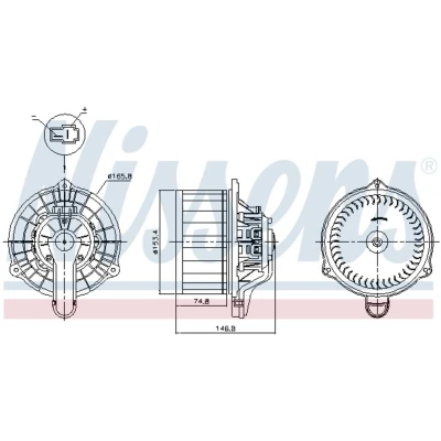 Afbeelding van NISSENS 87815 Interieurventilator Zonder ingebouwde regelaar