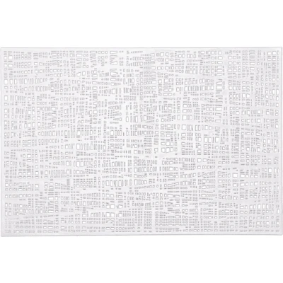 Afbeelding van Zeller Placemats wit glanzend rechthoekig 30 x 45 cm onderleggers