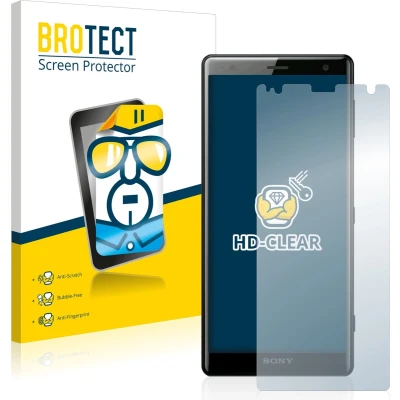 Afbeelding van BROTECT Screenprotector voor Sony Xperia XZ2 Folie Beschermfolie transparant (2 Stuks)