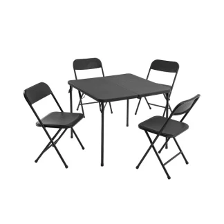 Afbeelding van Bistroset 5 delig (Inklapbaar, Zwart)