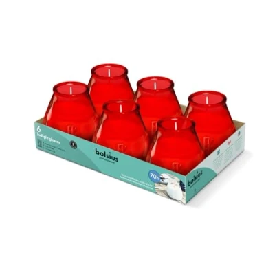 Afbeelding van Bolsius Twilight Rood 6x