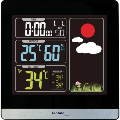 Afbeelding van WS 6448 modern weerstation met kleurendisplay