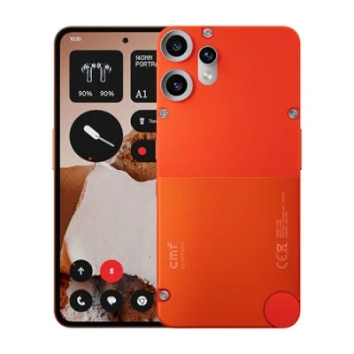 Afbeelding van CMF Phone 2 Pro 128 GB 5G smartphone met 50 MP camera en 20 x zoom, 6,77 inch FHD+ AMOLED display bij 120 Hz, 5000 mAh batterij Nothing OS 3.2 oranje