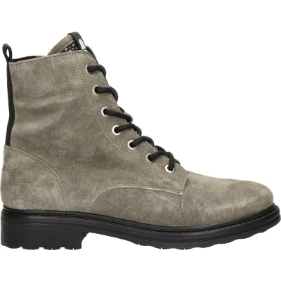 Afbeelding van Maruti Veterboots Taupe pixel black, Dames, Maat: 37, black Veloursleer