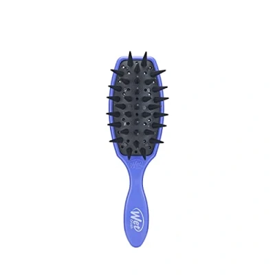 Afbeelding van Wet Brush Treatment violet, Custom Care alle haartypes evenveel distributen spa tractie helpt om haaruitval en breakage te verminderen breken, met drainage gaten pijnloze kam voor mannen, dames, jongens meisjes