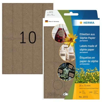 Afbeelding van Herma, Labels, Etichette autoadesive permanente in carta silfio