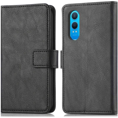 Afbeelding van imoshion Hoesje Geschikt voor OnePlus Nord CE 4 Lite 5G Met Pasjeshouder Luxe Bookcase Zwart