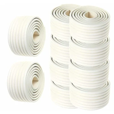 Afbeelding van HIMRY KXD7002 Universele schuimrubberen rol, 2000 cm x 80 mm, dik schuim, schokbestendig, veiligheid voor baby&#039;s, kinderen, tegen crash, alle toepassingen van de baby, 10 2 m, off wit, wit