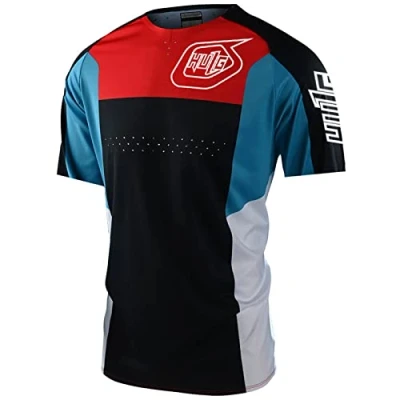 Afbeelding van MTB shirt voor heren, korte mouwen, ademend, sneldrogend, mountainbike, racefiets/multisport/fitness