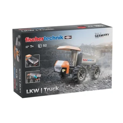 Afbeelding van fischertechnik Truck 576105 educatief bouwspeelgoed, vrachtwagenbouwspel, speelgoed voor kinderen vanaf 7 jaar, oranje