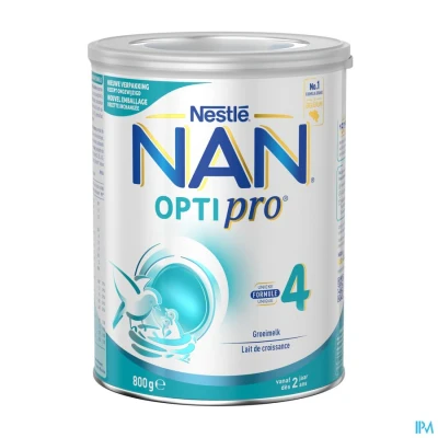 Afbeelding van Nestlé NAN® OptiPro 4 Opvolgmelk Groeimelk vanaf 2 jaar Flesvoeding Baby 1 x 800 gr