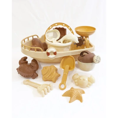 Afbeelding van Mrs Ertha All Aboard Strandspeelgoed set Bootje, schepjes en meer Multi