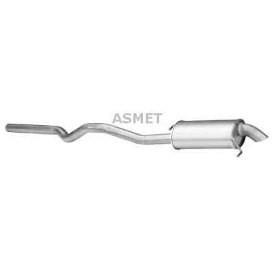 Afbeelding van ASMET 04.111 Einddemper VOLKSWAGEN: Transporter 5, 5 Bus, Multivan (7HM