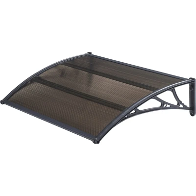 Afbeelding van Deurluifel Mellerud afdak 150x100 cm zwart en bruin