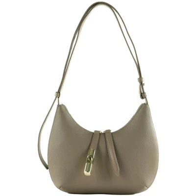 Afbeelding van Furla Goccia Shoulder BAG Schoudertas, Dames, Maat: One Size, Stucco gra/mauve