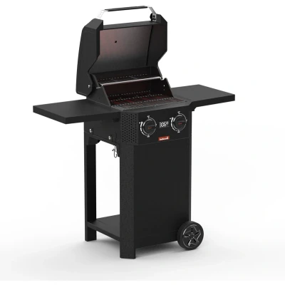 Afbeelding van Barbecook E Luca elektrische barbecue met inklapbare zijtafels zwart 121.4x60.3x112.3cm