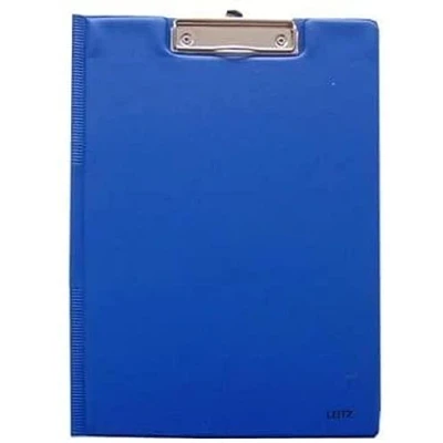 Image de Leitz ecritoire porte blocs à couverture, format a4, film transparent pp, bleu, couverture en carton, avec un clip mécanique,