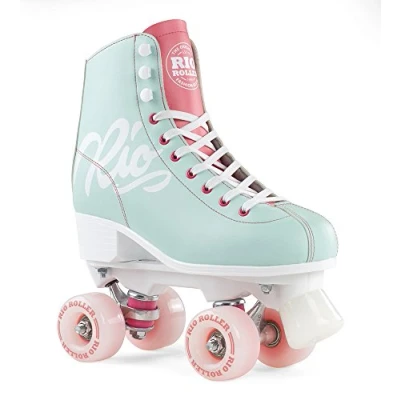 Afbeelding van Rio Roller Script rolschaatsen, teal/coral, maat 38
