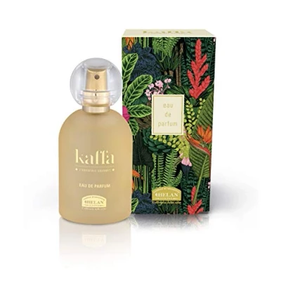Afbeelding van Helan, Kaffa, parfum voor dames, eau de parfum, aromatisch, kruidig en amber, patchoeli noten sandaal met zoete liefde van vanille anijs, zoethout amandel, 50 ml, gemaakt in Italië, 1 stuk