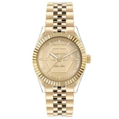 Afbeelding van Philipp Plein Date Superlative PW2BA0523 Horloge Staal Goudkleurig Ø 38 mm