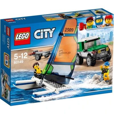 Afbeelding van LEGO City 4x4 met Catamaran 60149