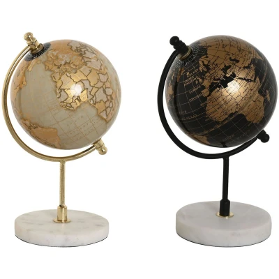 Afbeelding van Decoratieve figuren Home ESPRIT Zwart Gouden Vintage 12 x 20 cm (2 Stuks)