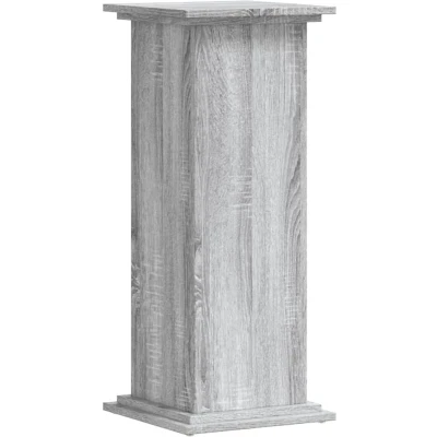 Afbeelding van Plantenstandaard 33x33x80 cm bewerkt hout grijs sonoma eiken