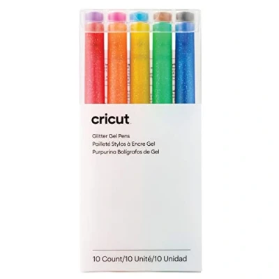 Image de Stylos à encre gel pailleté pour machines de découpe Cricut Explore et Maker Arc en ciel