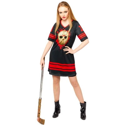 Afbeelding van Halloween Kostuum Jason Voorhees Dames Officieel Maat S