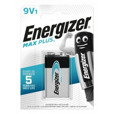 Image de Energizer Max Plus Pile 6LR61 (9V) alcaline(s) 9 V