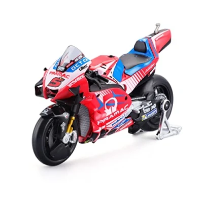 Afbeelding van Maycheong Maisto Ducati Pramac #5 Johann Zarco Moto GP Racing Nieuwigheid FA 2022 Miniatuur voor kinderen Schaal 1:18