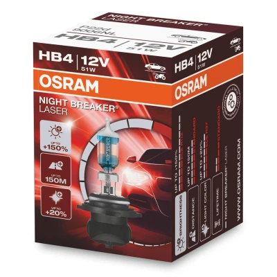 Afbeelding van Osram HB4 Halogeenlamp 12V 51W P22d Night Breaker Laser