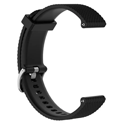 Afbeelding van INF Armband voor Garmin Forerunner 245/245M, reservearmband van siliconen, compatibel met 245, zwart, klassiek, klassiek