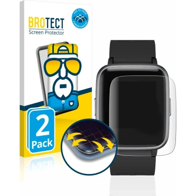 Afbeelding van BROTECT Screenprotector voor Letsfit Fitness Tracker 1.3&quot; Folie Beschermfolie transparant volledig dekking (2 Stuks)