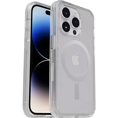 Image de Coque antichoc OtterBox Symmetry + MagSafe pour iPhone 14 Pro Transparent