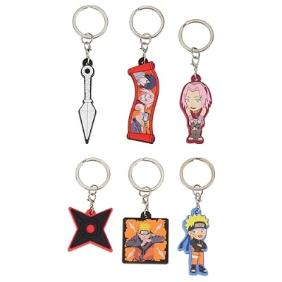 Afbeelding van Naruto Sleutelhanger voor kinderen, portemonnee kinderen en sleutelhanger, anime, jongeren, cadeau idee anime manga, Multiset sleutelhangers, sleutelhangers