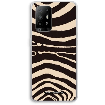 Afbeelding van Case Company® hoesje geschikt voor Oppo A94 5G Arizona Zebra Soft Cover Telefoonhoesje Bescherming aan alle Kanten en Schermrand
