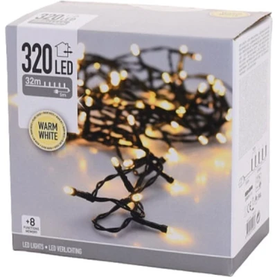 Afbeelding van Bigbuy Christmas Led Lichtkrans Warm Wit (24 M)