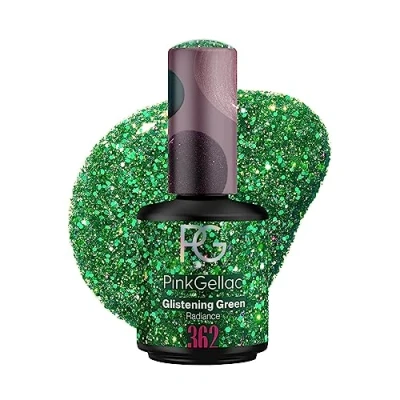 Afbeelding van Pink Gellac 362 Glistening Green Gel Nagellak 15 Ml