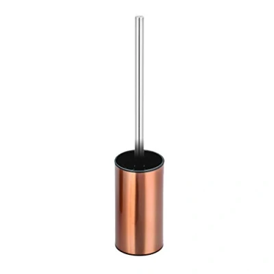 Afbeelding van MSV Biaritz Toilet/wc borstel in houder kunststof koper/zwart 36 x 9 cm Luxe uitstraling
