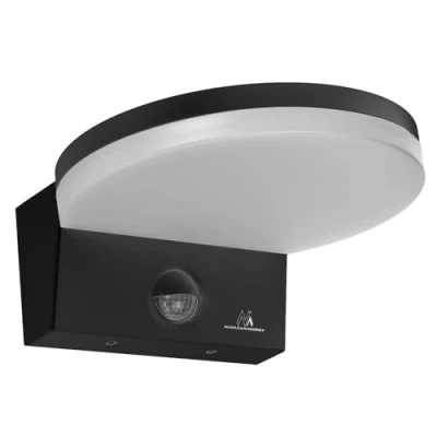 Afbeelding van Maclean Wandlamp LED buitenlamp met PIR bewegingsmelder, zwart, 15W, IP65, 1560lm, neutraal wit (4000K) MCE344 B
