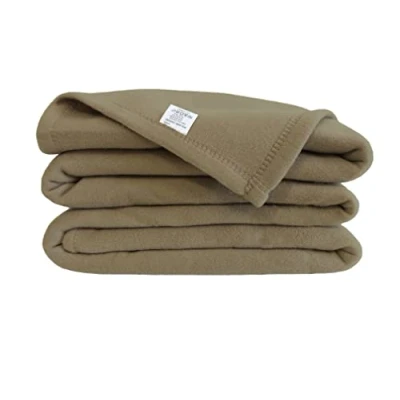 Afbeelding van Deken Poyet Motte Poleco 100 % polyester 240 x 260 cm Taupe