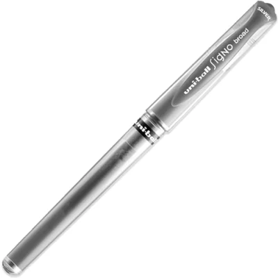 Afbeelding van Uni ball Signo Gelpen Zilver UM 153 1.0 mm