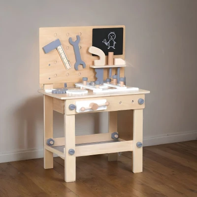 Afbeelding van Houten Werkbank Speelgoed voor Kinderen Speelgoedwerkbank Inclusief Gereedschap