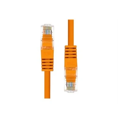 Image de ProXtend Cordon de raccordement RJ 45 (M) pour 10 m 5.4 mm UTP CAT 5e IEEE 802.3at moulé, sans crochet, bloqué orange