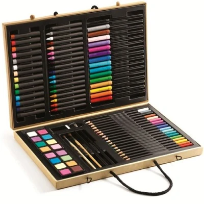 Afbeelding van Djeco tekendoos kleuren 78st