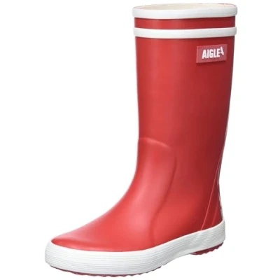 Image de AIGLE Lolly Pop 2 Mixte enfant Bottes de Pluie, Rouge Blanc, 31 EU